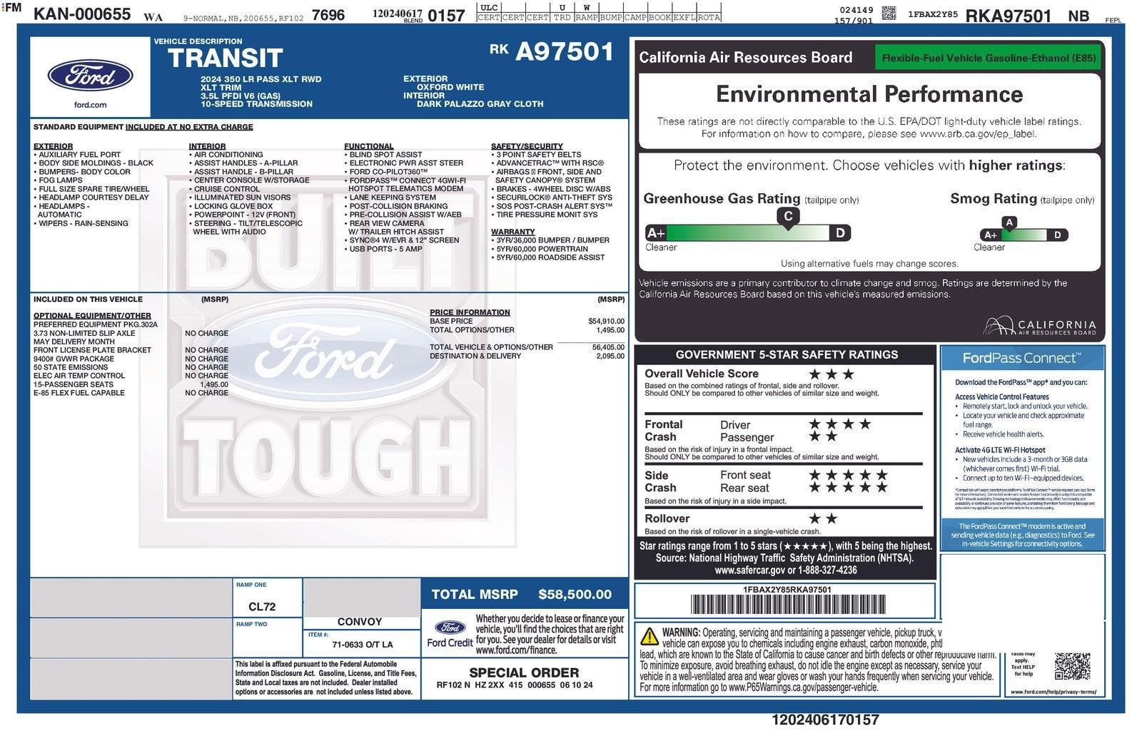 2024 Ford Transit-350 Passenger Van XLT