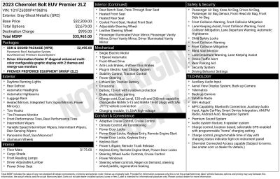 2023 Chevrolet Bolt EUV Premier