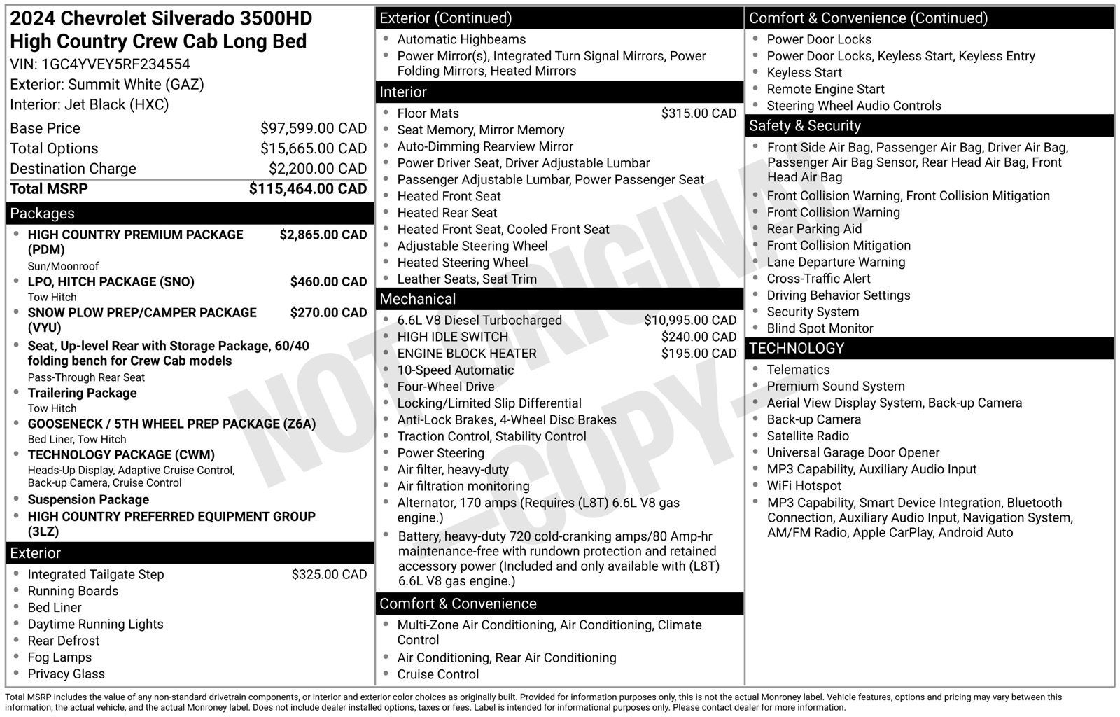 2024 Chevrolet Silverado 3500 HD High Country DRW