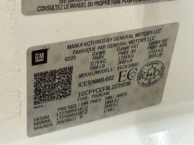 2020 Chevrolet Silverado 1500 Custom Trail Boss