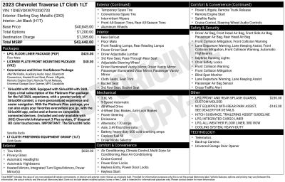 2023 Chevrolet Traverse LT Cloth