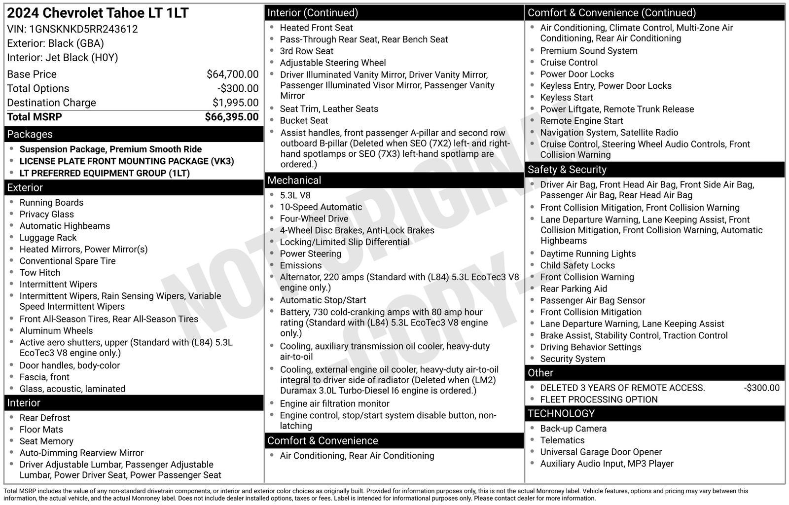 2024 Chevrolet Tahoe LT