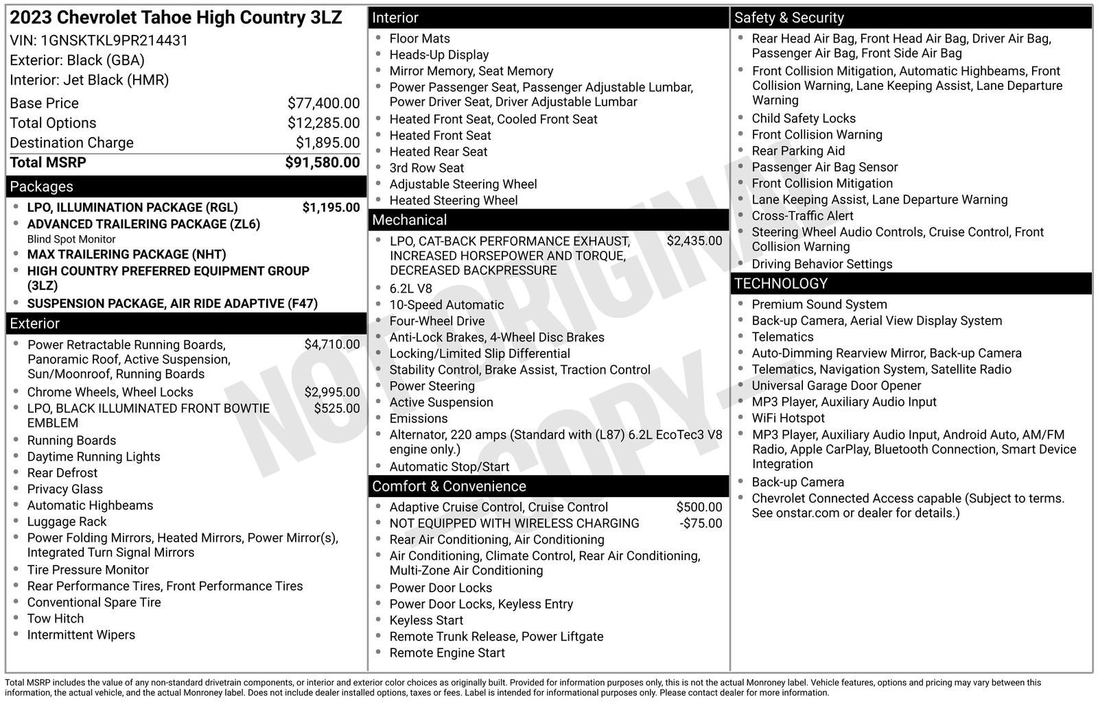 2023 Chevrolet Tahoe High Country
