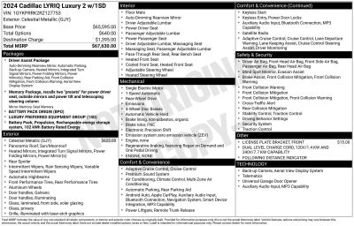 2024 Cadillac LYRIQ Luxury 2