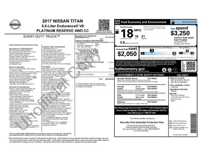 2017 Nissan TITAN Platinum Reserve