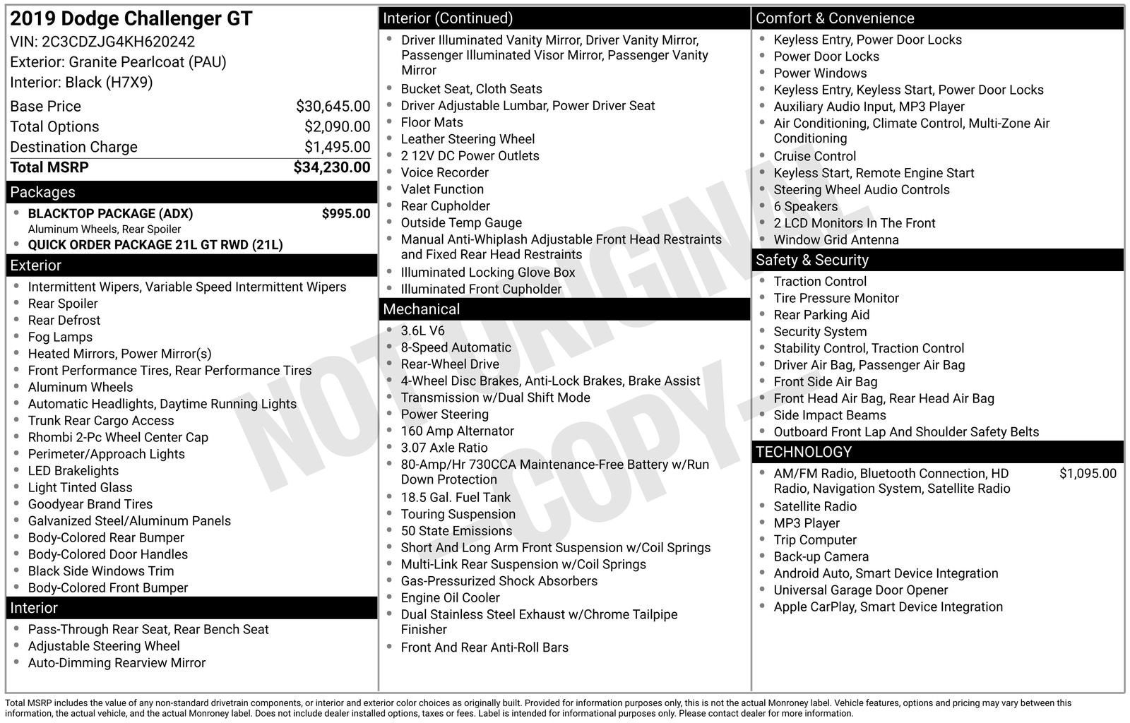 2019 Dodge Challenger GT