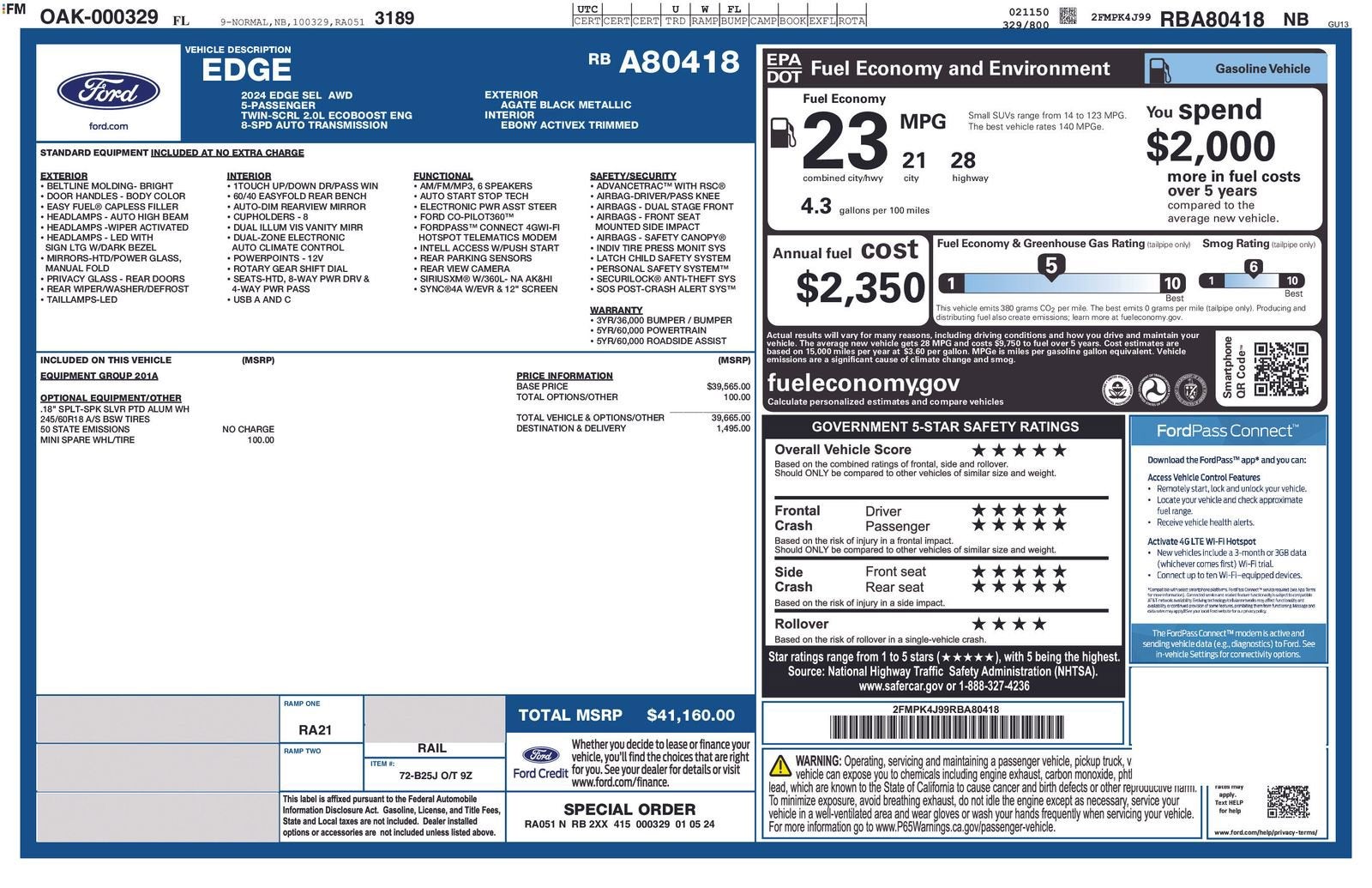 2024 Ford Edge SEL