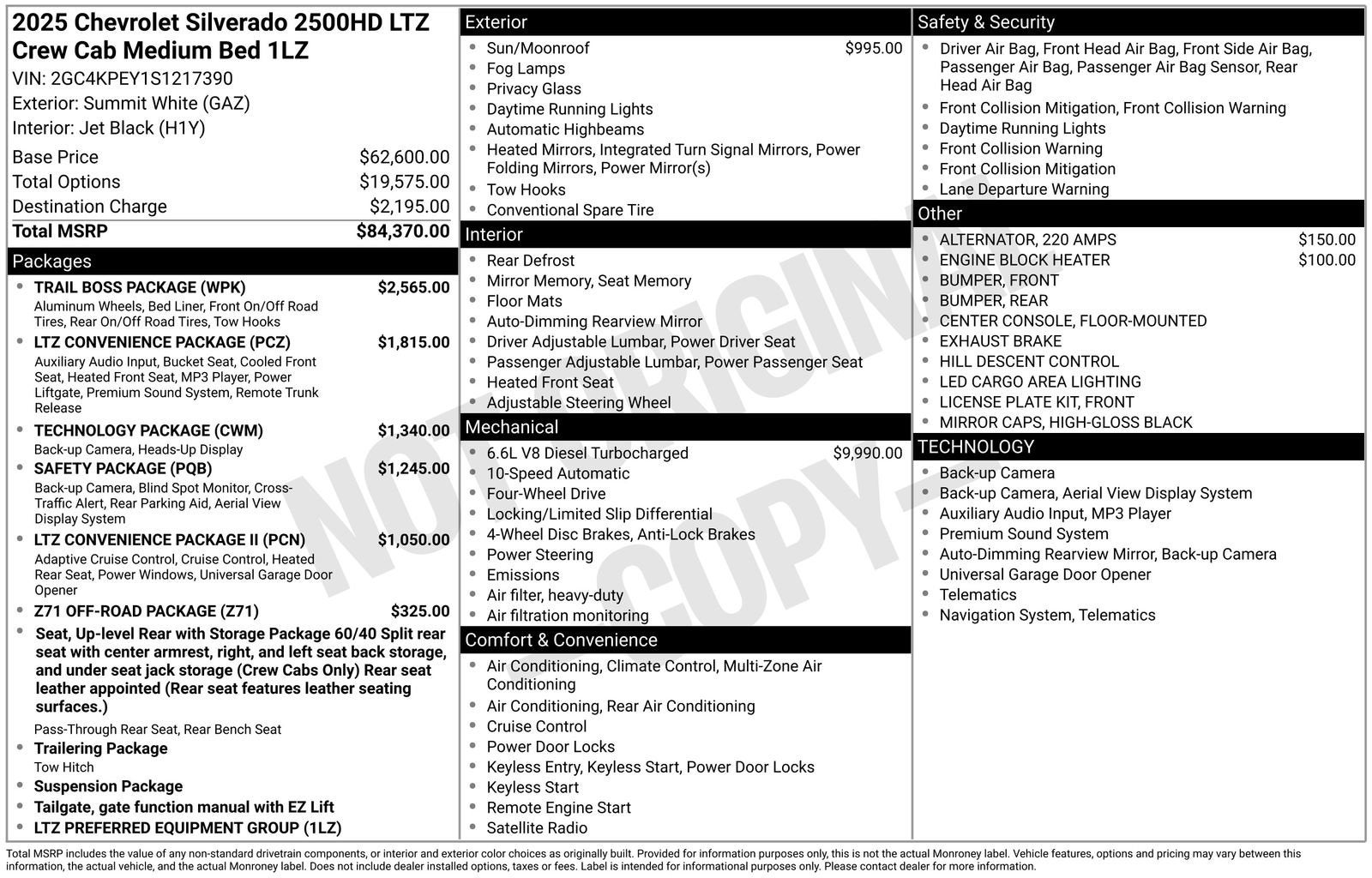 2025 Chevrolet Silverado 2500 HD LTZ