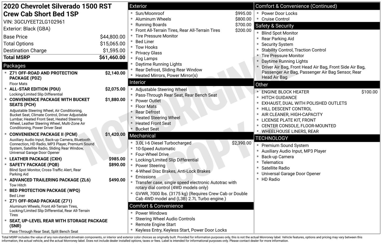 2020 Chevrolet Silverado 1500 RST