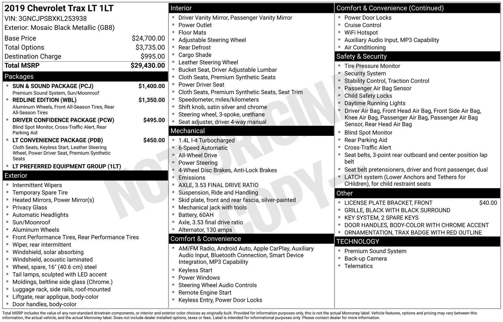 2019 Chevrolet Trax LT