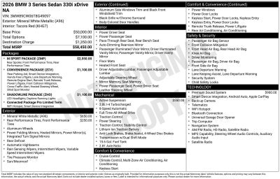 2026 BMW 330i xDrive NA