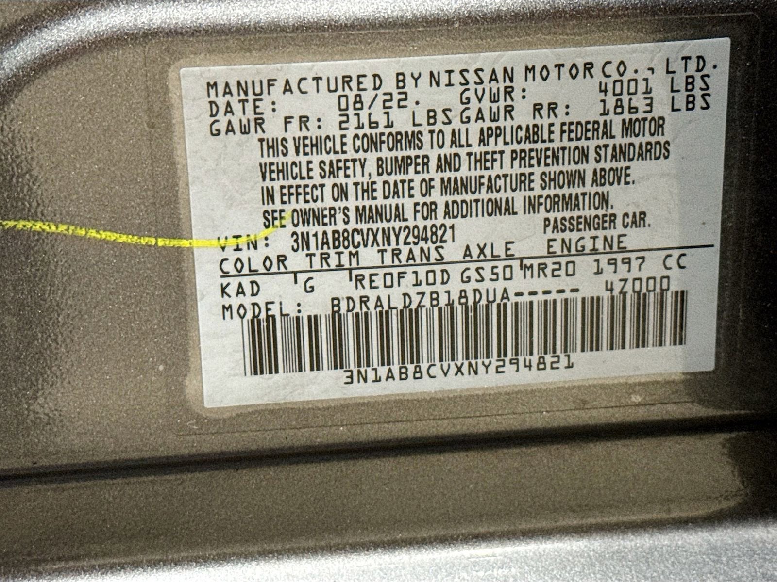 2022 Nissan Sentra SV Xtronic CVT