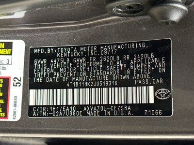 2018 Toyota Camry L