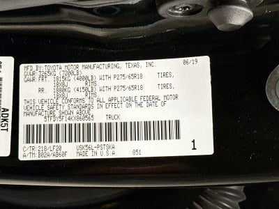 2019 Toyota Tundra TRD Pro 5.7L V8