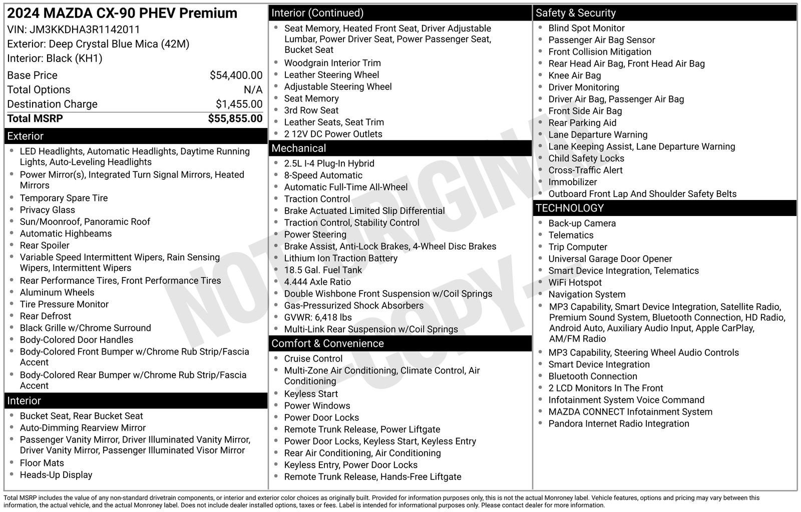 2024 Mazda Mazda CX-90 PHEV Premium