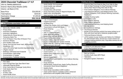 2025 Chevrolet Trailblazer LT