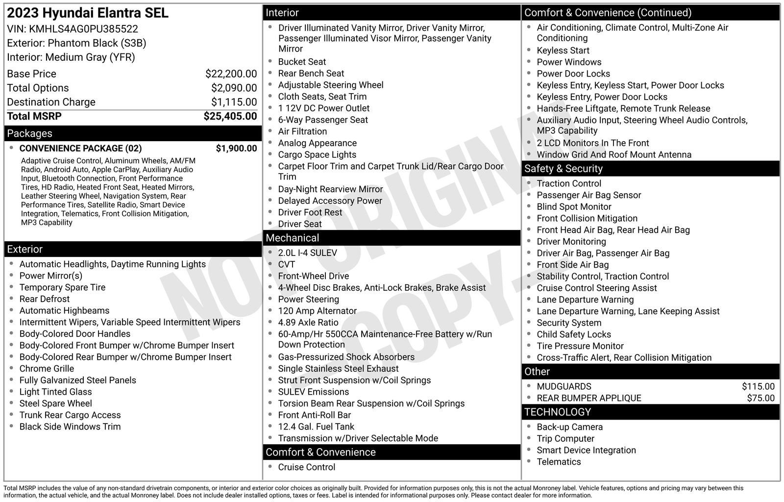 2023 Hyundai Elantra SEL