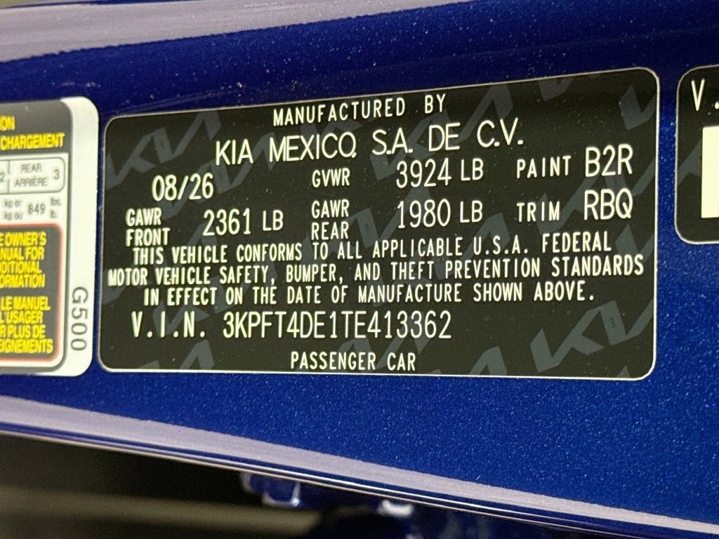 2026 Kia K4 LXS