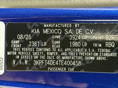 2026 Kia K4 LXS