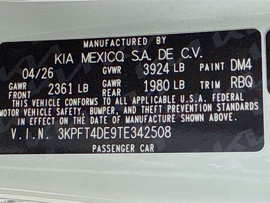2026 Kia K4 LXS