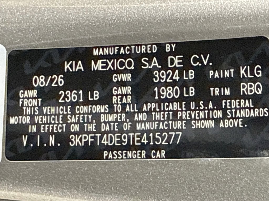 2026 Kia K4 LXS
