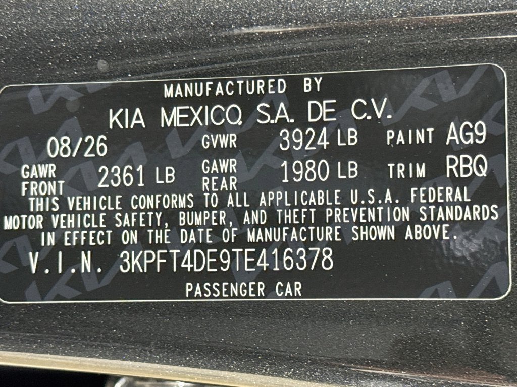 2026 Kia K4 LXS