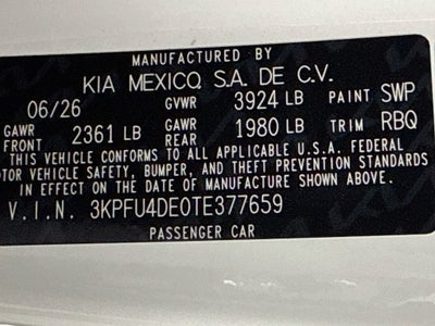 2026 Kia K4 EX