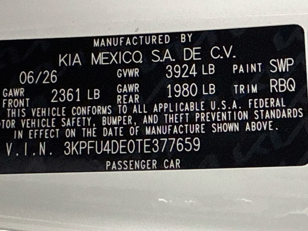 2026 Kia K4 EX