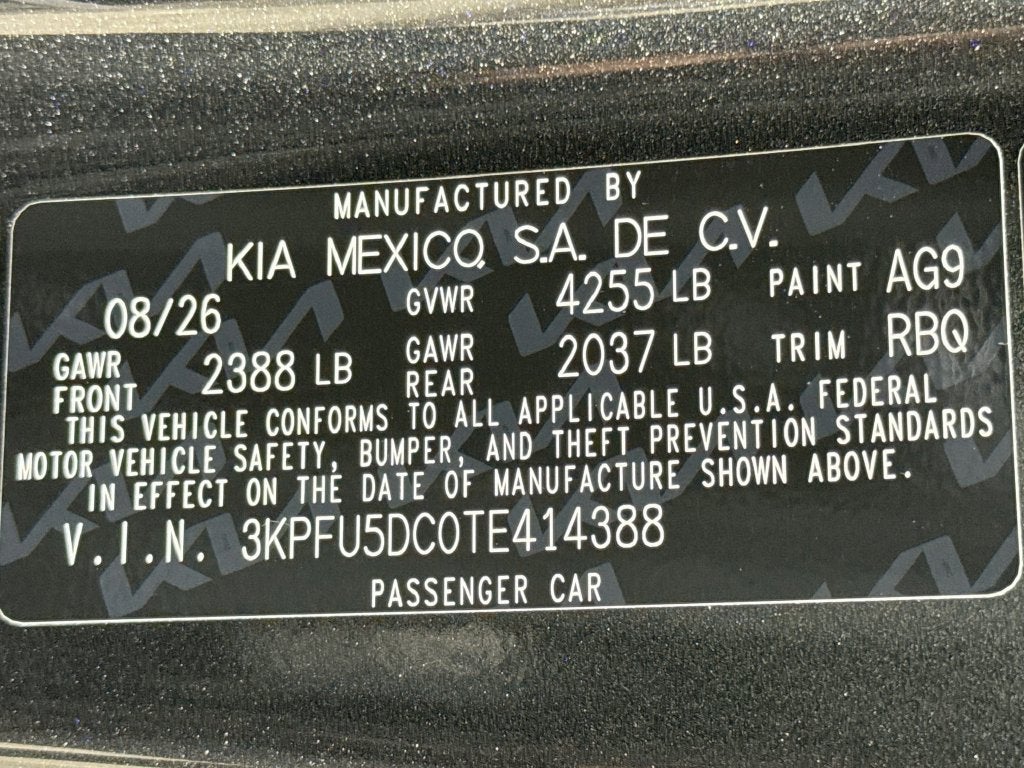 2026 Kia K4 GT-Line Turbo