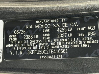 2026 Kia K4 GT-Line Turbo