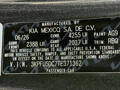 2026 Kia K4 GT-Line Turbo