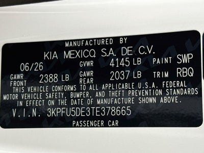2026 Kia K4 GT-Line