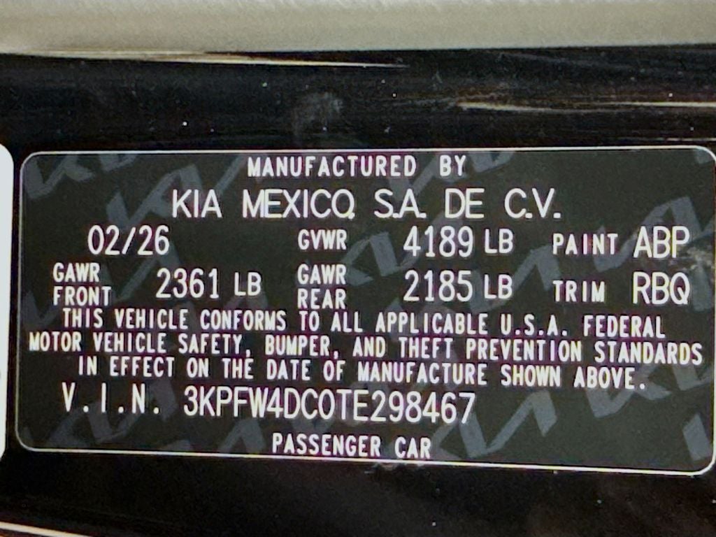 2026 Kia K4 GT-Line Turbo