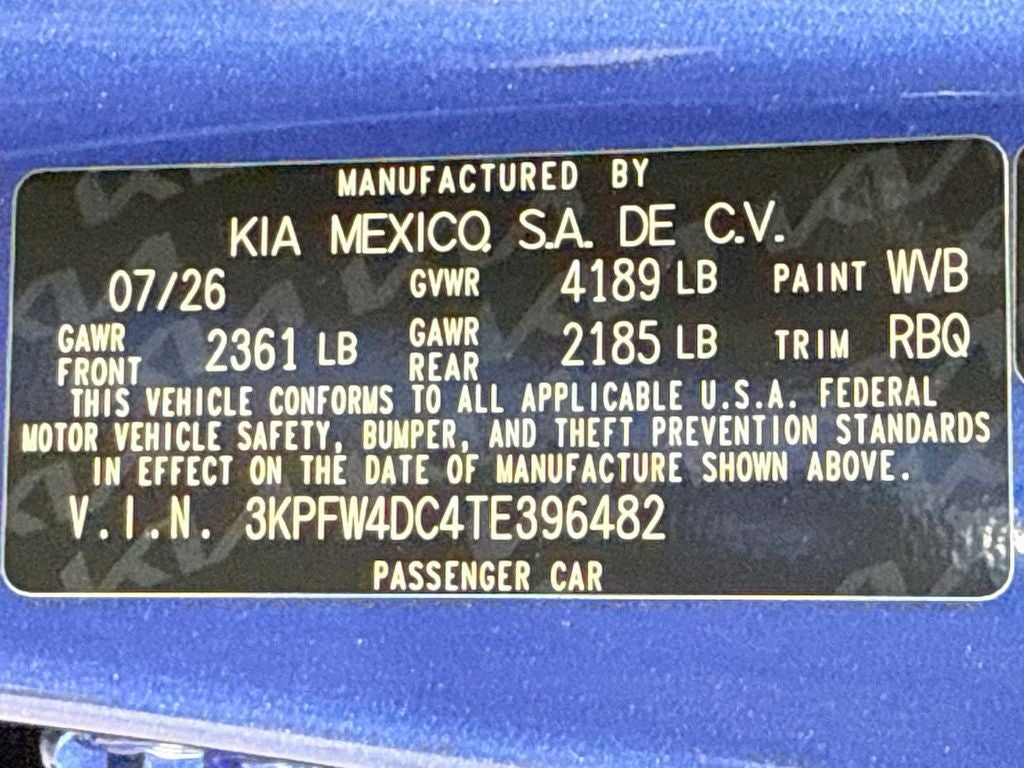 2026 Kia K4 GT-Line Turbo