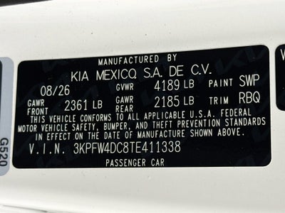 2026 Kia K4 GT-Line Turbo