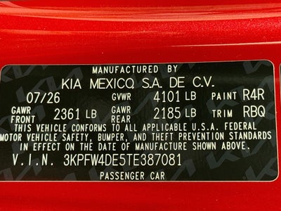 2026 Kia K4 GT-Line