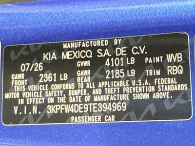 2026 Kia K4 GT-Line