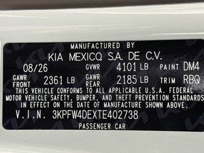 2026 Kia K4 GT-Line