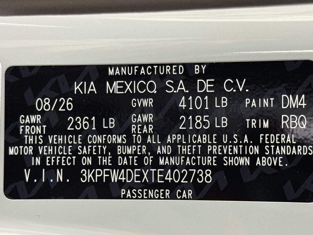 2026 Kia K4 GT-Line