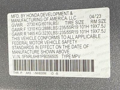 2023 Honda Odyssey Touring