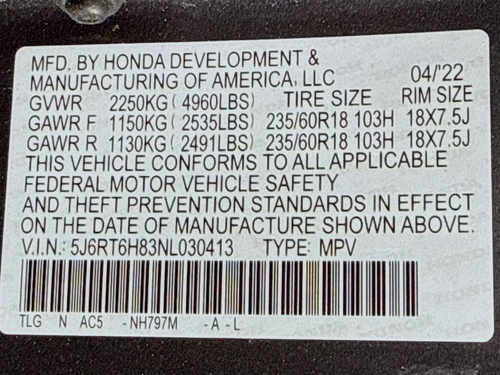 2022 Honda CR-V Hybrid EX-L