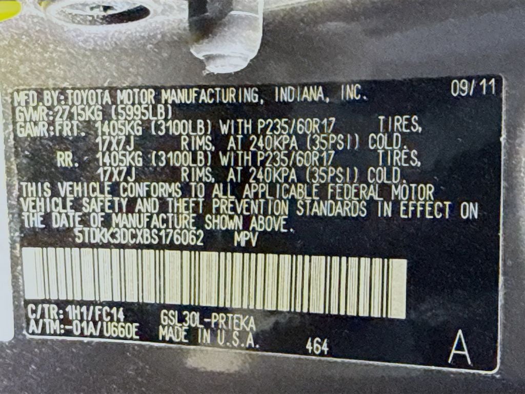 2011 Toyota Sienna LE Mobility Auto Access