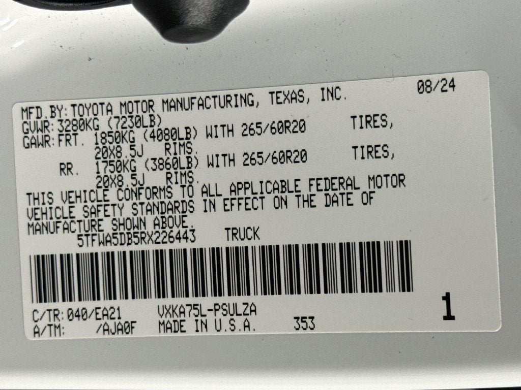 2024 Toyota Tundra TRD OFF-ROAD