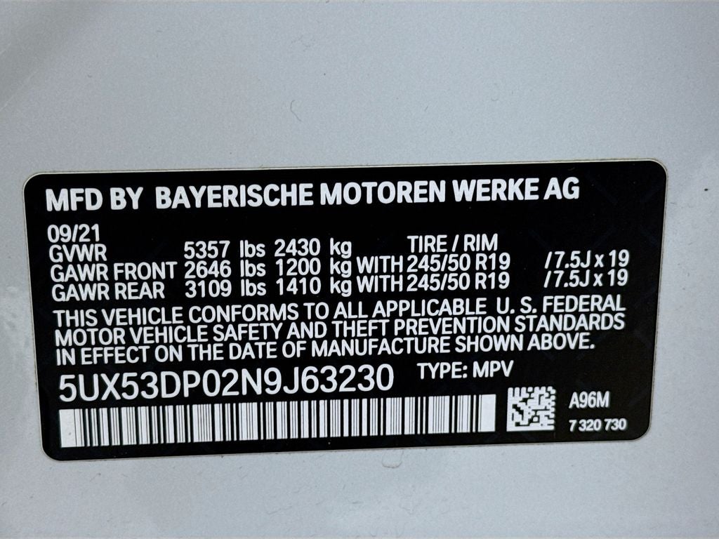 2022 BMW X3 xDrive30i