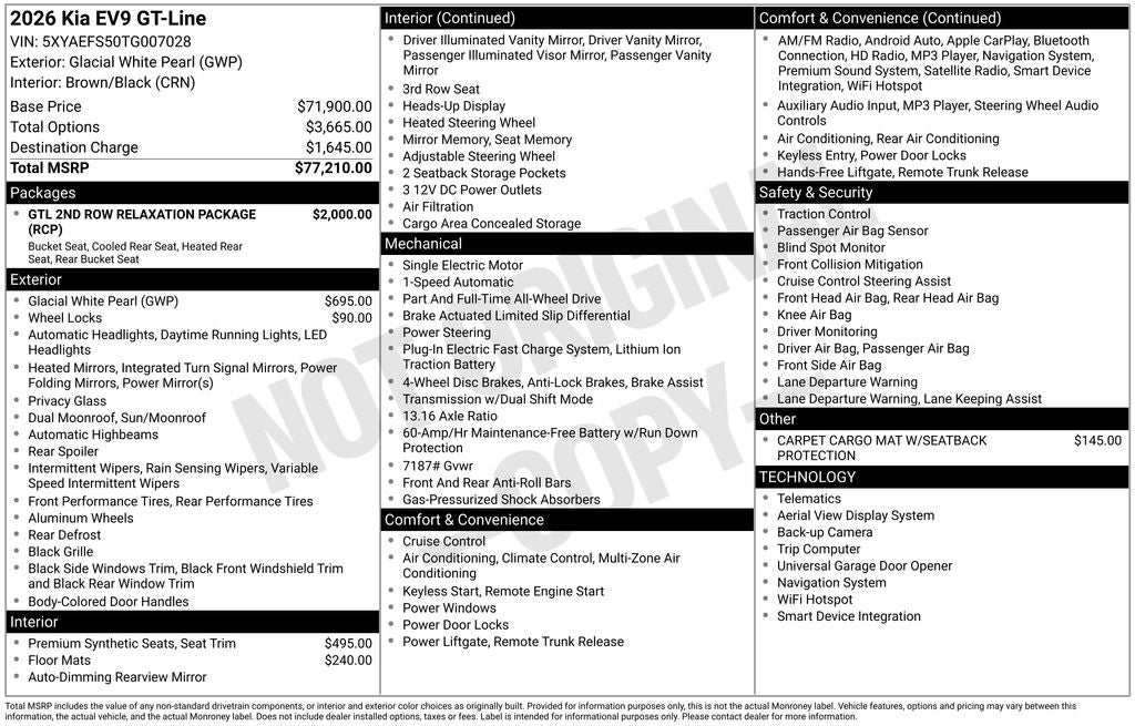 2026 Kia EV9 GT-Line