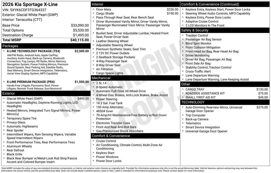 2026 Kia Sportage X-Line