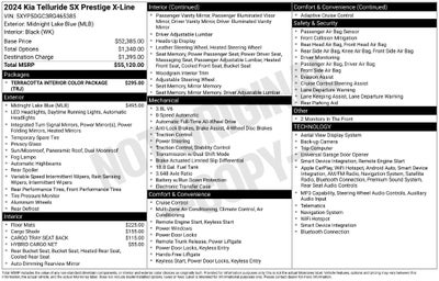 2024 Kia Telluride SX-Prestige X-Line