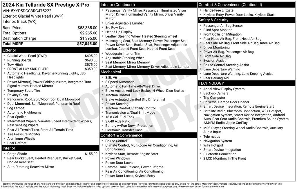 2024 Kia Telluride SX-Prestige X-Pro
