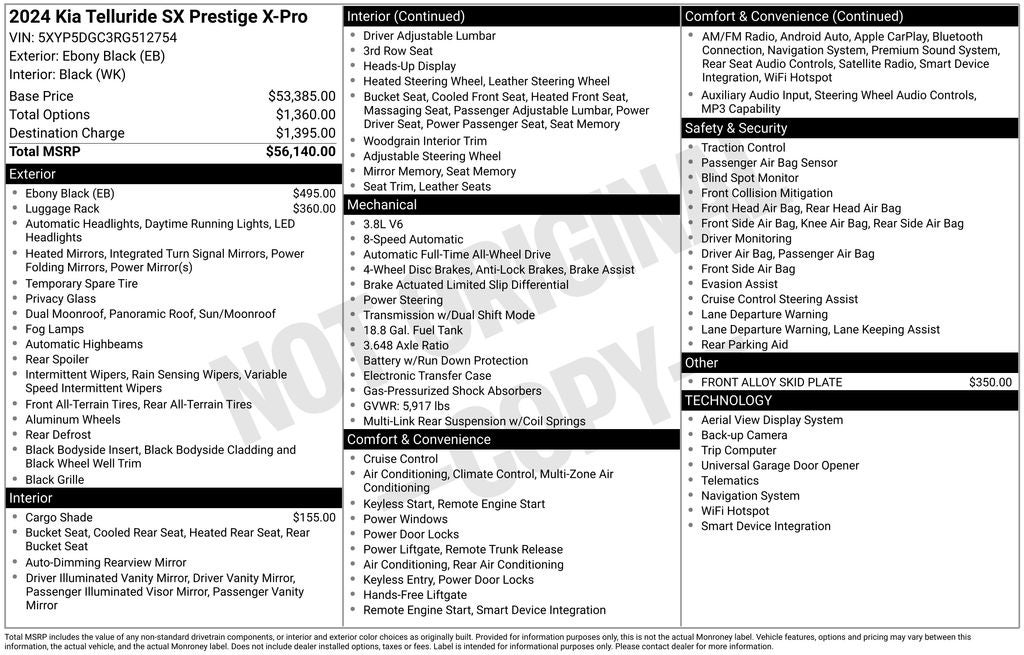 2024 Kia Telluride SX-Prestige X-Pro
