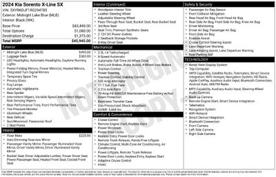 2024 Kia Sorento X-Line SX